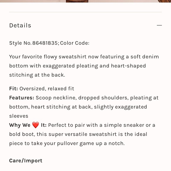 Free People Eleanor Sweatshirt - Picture 11 of 11